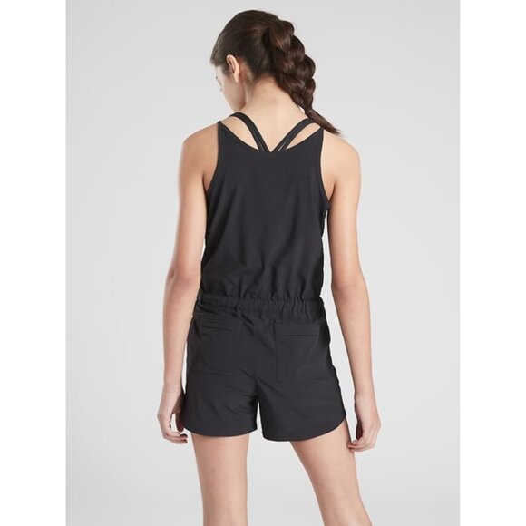 Athleta Girls Ready to Go Black Romper - Picture 3 of 12